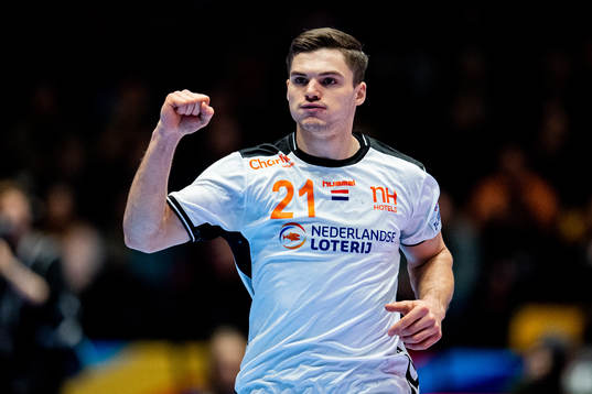 Kay Smits of Netherlands celebrates