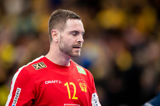 goalkeeper Andreas Palicka of Sweden looks dejected