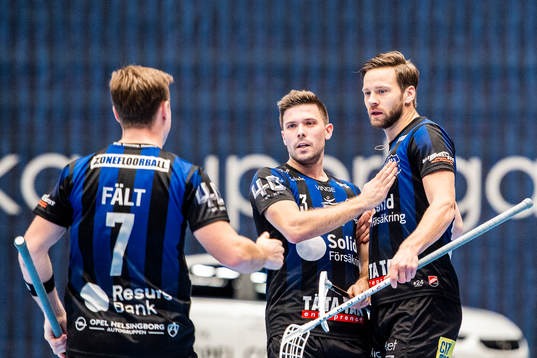 Helsingborgs Nicklas Lidholm (h) jublar