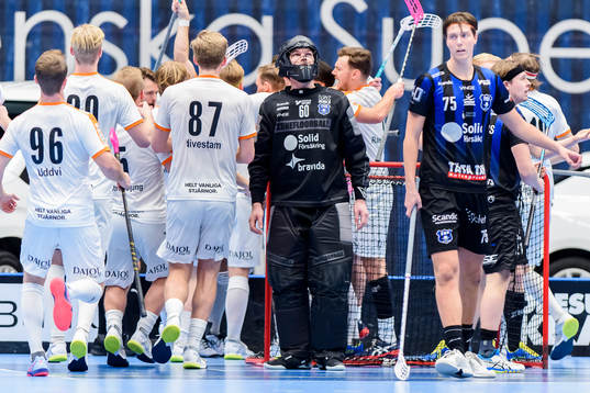 Helsingborgs målvakt Jonathan Edling och Oliver Windfeldt