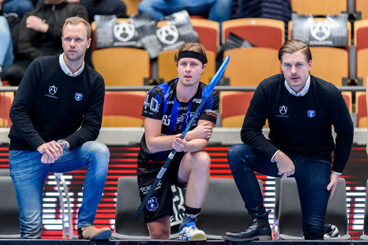 Helsingborgs Assisterande tränare Daniel Pålsson och Joel