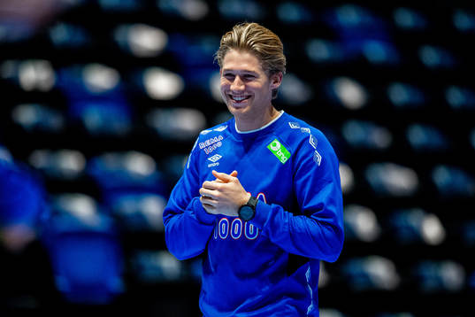 William Aar of Norway at a training session