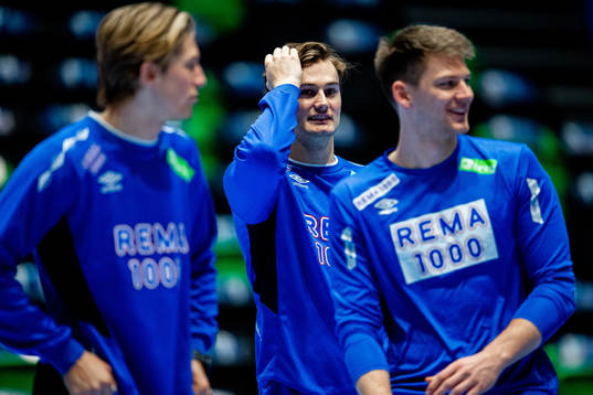 Magnus Abelvik Rød of Norway at a training session