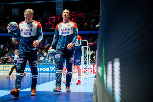 Kevin Gulliksen and Sander Sagosen of Norway