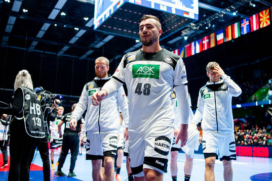 Jannik Kohlbacher of Germany at half-time