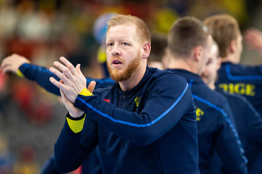 Jim Gottfridsson of Sweden prior to the EHF European