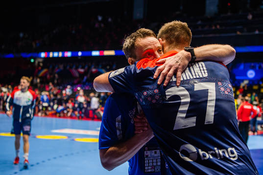 Christian Berge, head coach and Harald Reinkind of Norway
