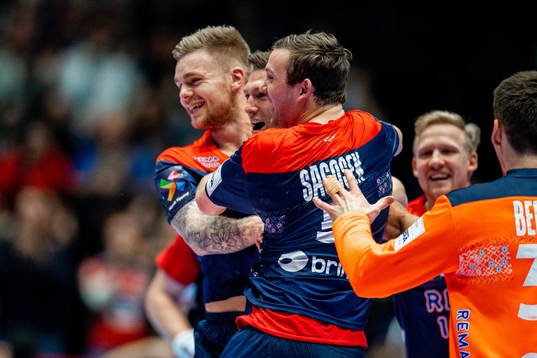 Tom Kåre Nikolaisen, Harald Reinkind and Sander Sagosen of