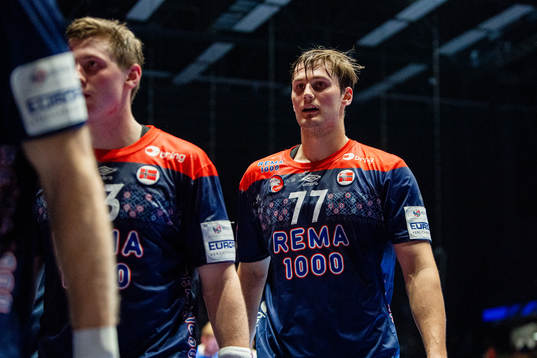 Magnus Abelvik Rød of Norway at half-time