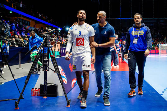 Melvyn Richardson and Didier Dinart, head coach of France