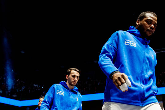 Romain Lagarde and Cedric Sorhaindo of France