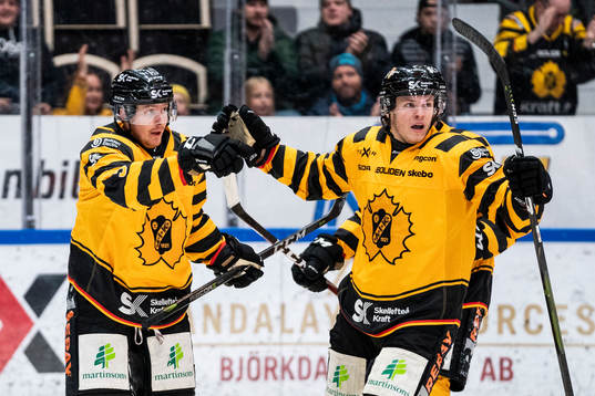 Skellefteås Niclas Burström jublar