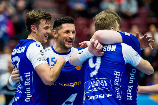 Sigvaldi Björn Gudjonsson, Alexander Petersson and Gudjon