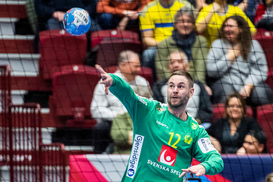 goalkeeper Andreas Palicka of Sweden