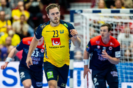 Albin Lagergren of Sweden celebrates
