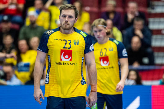 Albin Lagergren of Sweden looks dejected