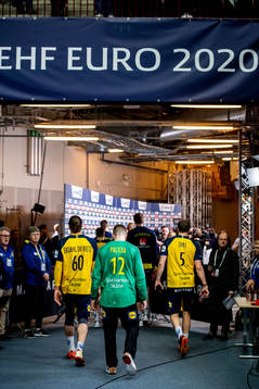 Kim Ekdahl Du Rietz, goalkeeper Andreas Palicka and Max
