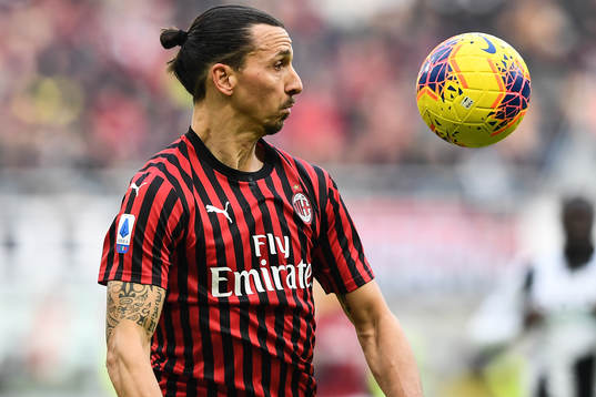 Zlatan Ibrahimovic of AC Milan
