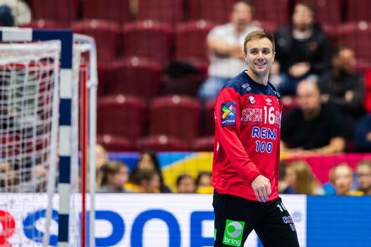 Goalkeeper Espen Christensen of Norway