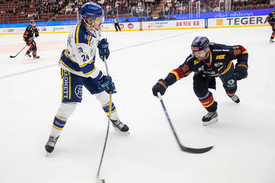 Leksands Thomas Valkvae Olsen och Djurgårdens Dick Axelsson