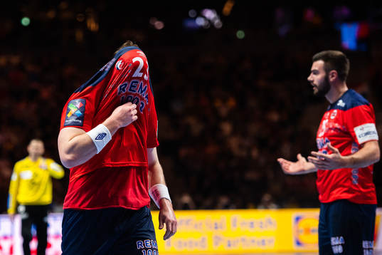 Gøran Johannessen of Norway looks dejected