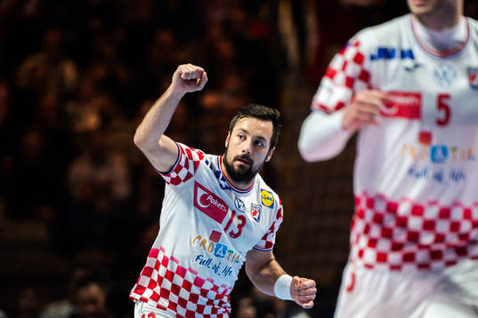 Zlatko Horvat of Croatia celebrates