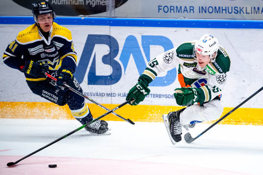 s Johan Johnsson och Färjestads Gustav Rydahl