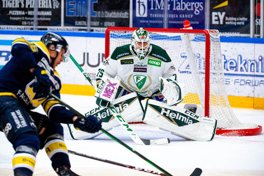 Färjestads målvakt Arvid Holm