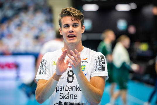 Ystads IFs Hampus Andersson jublar