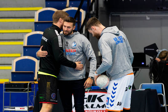 HK Malmös Viktor Östlund och Kristianstads Helge Freiman
