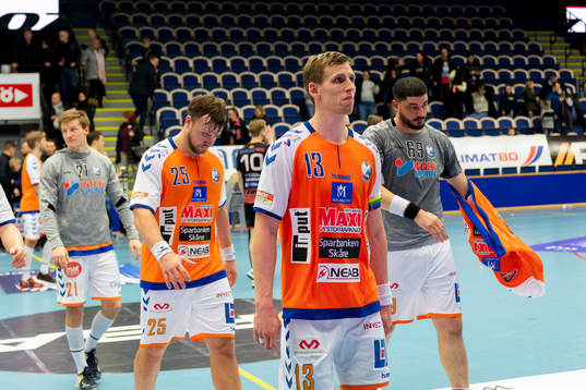 Kristianstads Olafur Gudmundsson deppar