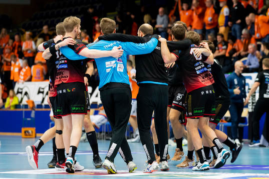 HK Malmös spelare jublar