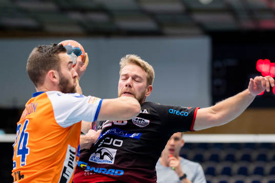 HK Malmös Anton Blickhammar och Kristianstads Teitur Örn