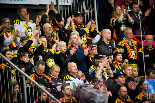 Brynäs fansen jublar