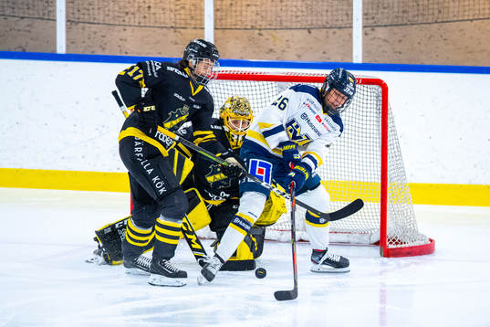 s Hanna Olsson oroar framför AIK:s Frida Ekdahl och