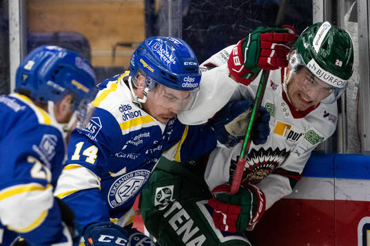 Leksands Oskar Lang och Frölundas Johan Sundström