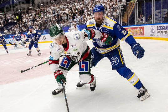 Frölundas Nicklas Lasu och Leksands Mattias Karlsson