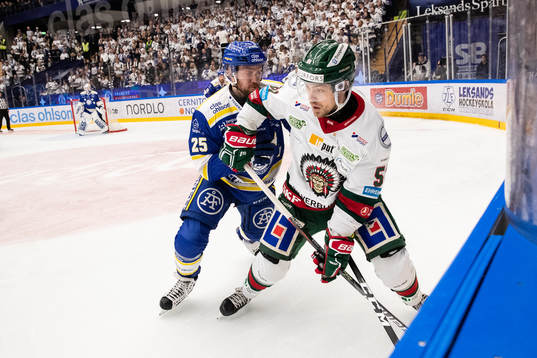 Frölundas Mats Rosseli Olsen och Leksands Linus Persson