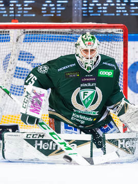 Färjestads målvakt Arvid Holm