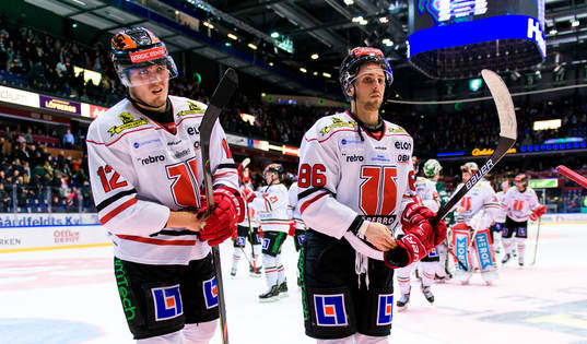 Örebros Max Lindholm och Mathias Bromé deppar