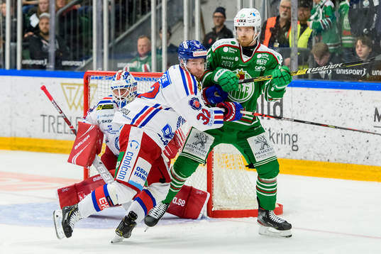 Oskarshamns Markus Modigs och Rögles Ted Brithén
