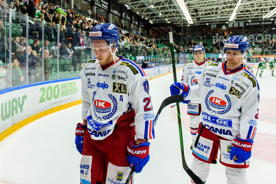 Oskarshamns Henrik Nilsson och Mathew Bodie deppar