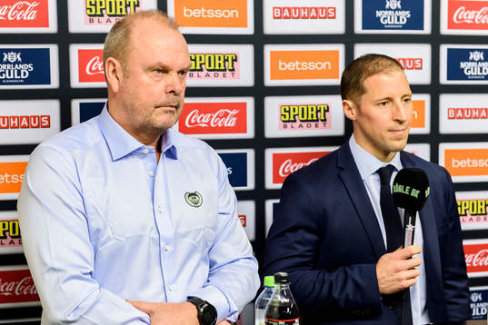 Oskarshamns tränare Per-Erik Johnsson Rögles tränare Cam