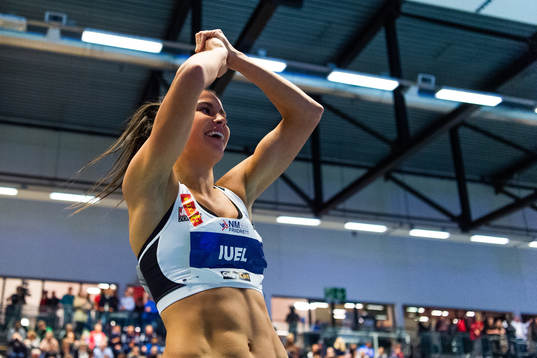 Amalie Iuel of Norway celebrates