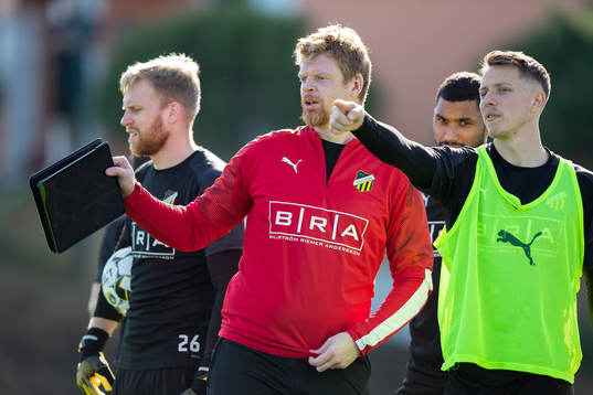 Häckens målvaktstränare Christoffer Källqvist och