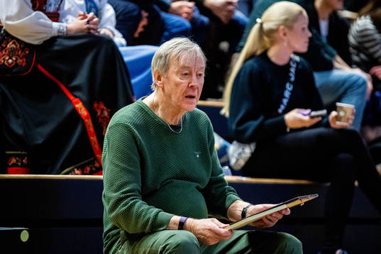 Arne Tvervaag in the stands
