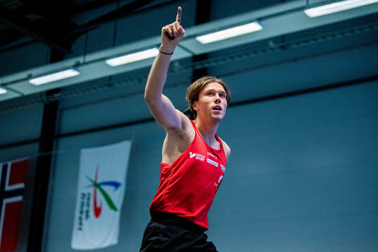Pål Haugen Lillefosse of Norway celebrates