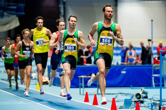 Thomas Roth and Per Andreas Roth of Norway compete in men's