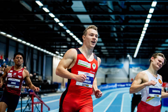 Mathias Hove Johansen of Norway competes to win the men's