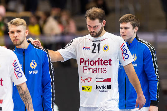 Redbergslids Niclas Fingren deppar